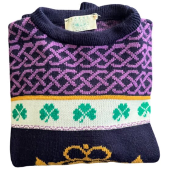 Vintage 90's Wollen Mills Family Company Women's Irish Sweater - Picture 10 of 12